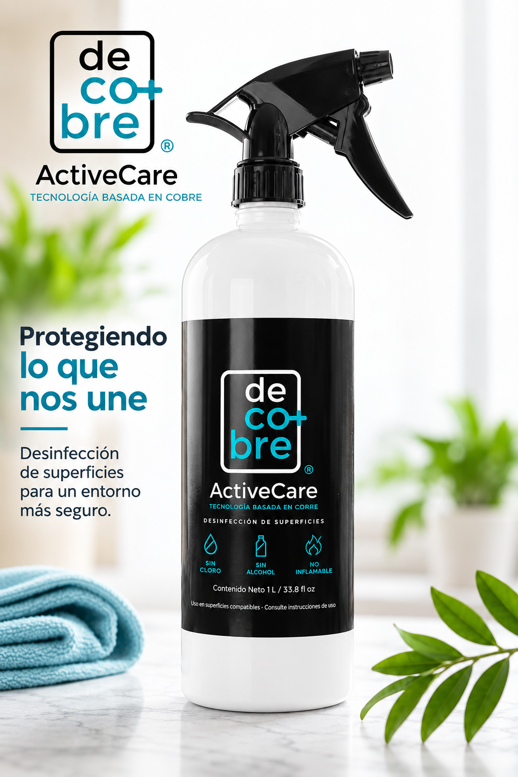 Atomizador de deCobre ActiveCare de 1 litro